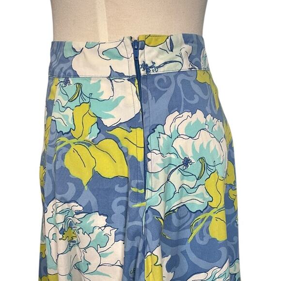 ST. JOHNS BAY Womens Skirt Size 8 Floral Stretch Knee Length Skirt Easy Wear - Picture 5 of 8